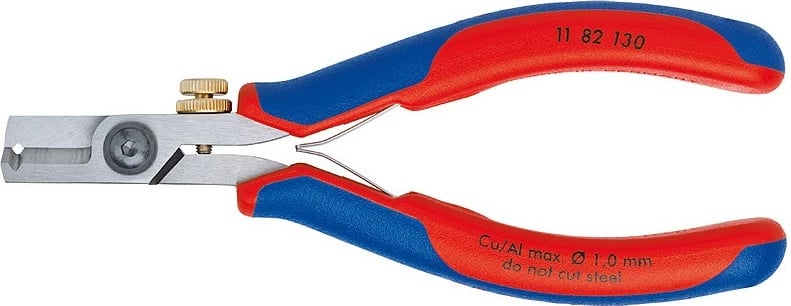 Mjet për zhveshje telash Knipex 11 82 130, kaltër/kuqe