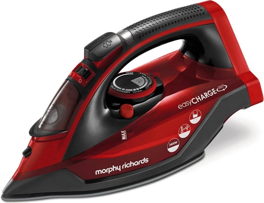 Hekur për hekurosje Morphy Richards, 2400W, i kuq 