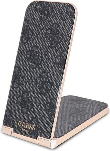 Karikues induktiv i palosshëm 2-në-1, Guess, Pattern MagSafe 4G GUE003428-0, 15W, i zi