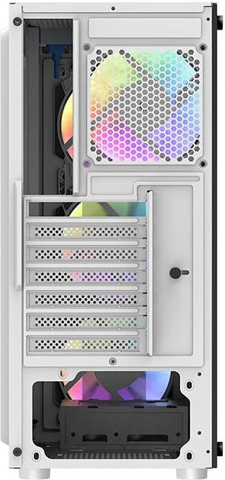 Kasë Darkflash DK151, Middle Tower, 3 ventilatorë RGB, e bardhë