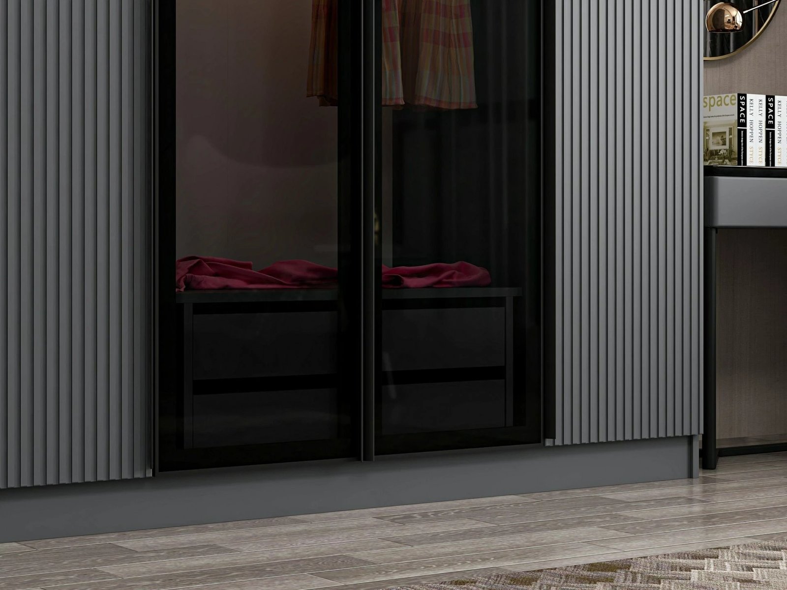 Dollap Skye Decor, Kale Plus, fume, 315x210x52cm