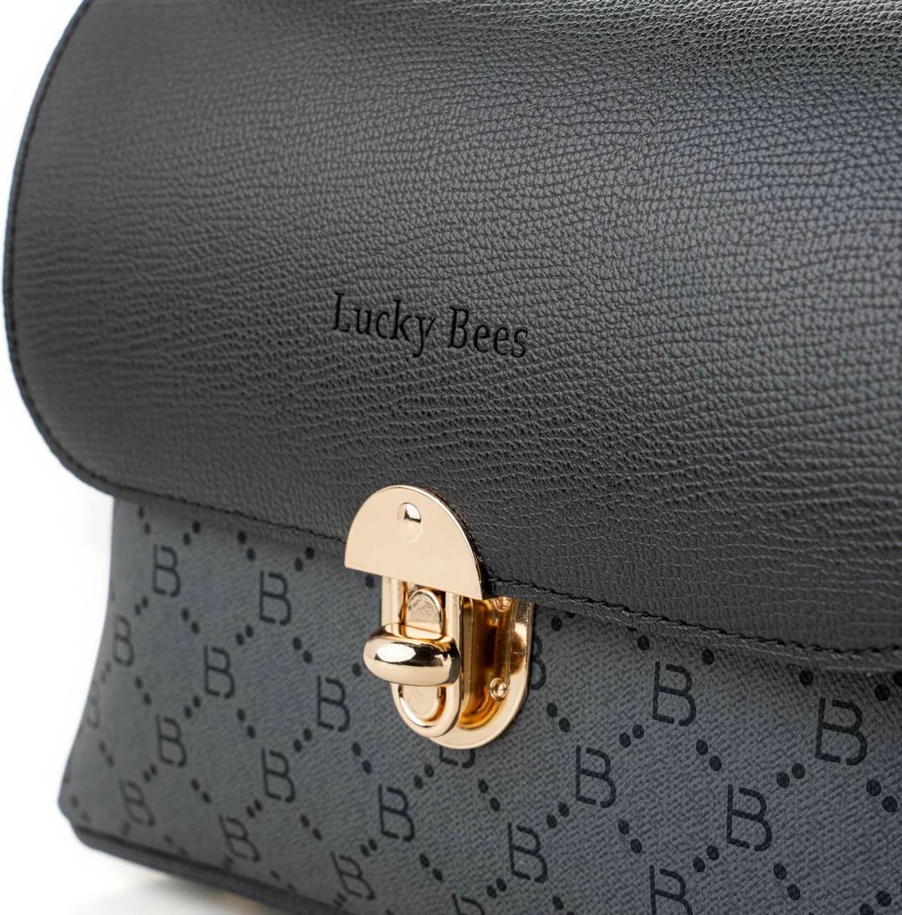 Çantë crossbody Lucky Bees, 1278, e zezë, gri
