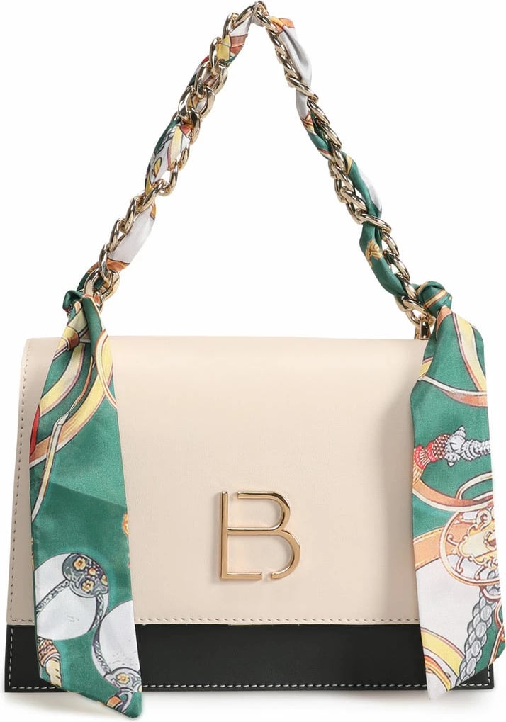 Çantë crossbody Lucky Bees, krem dhe e gjelbër e errët, 918