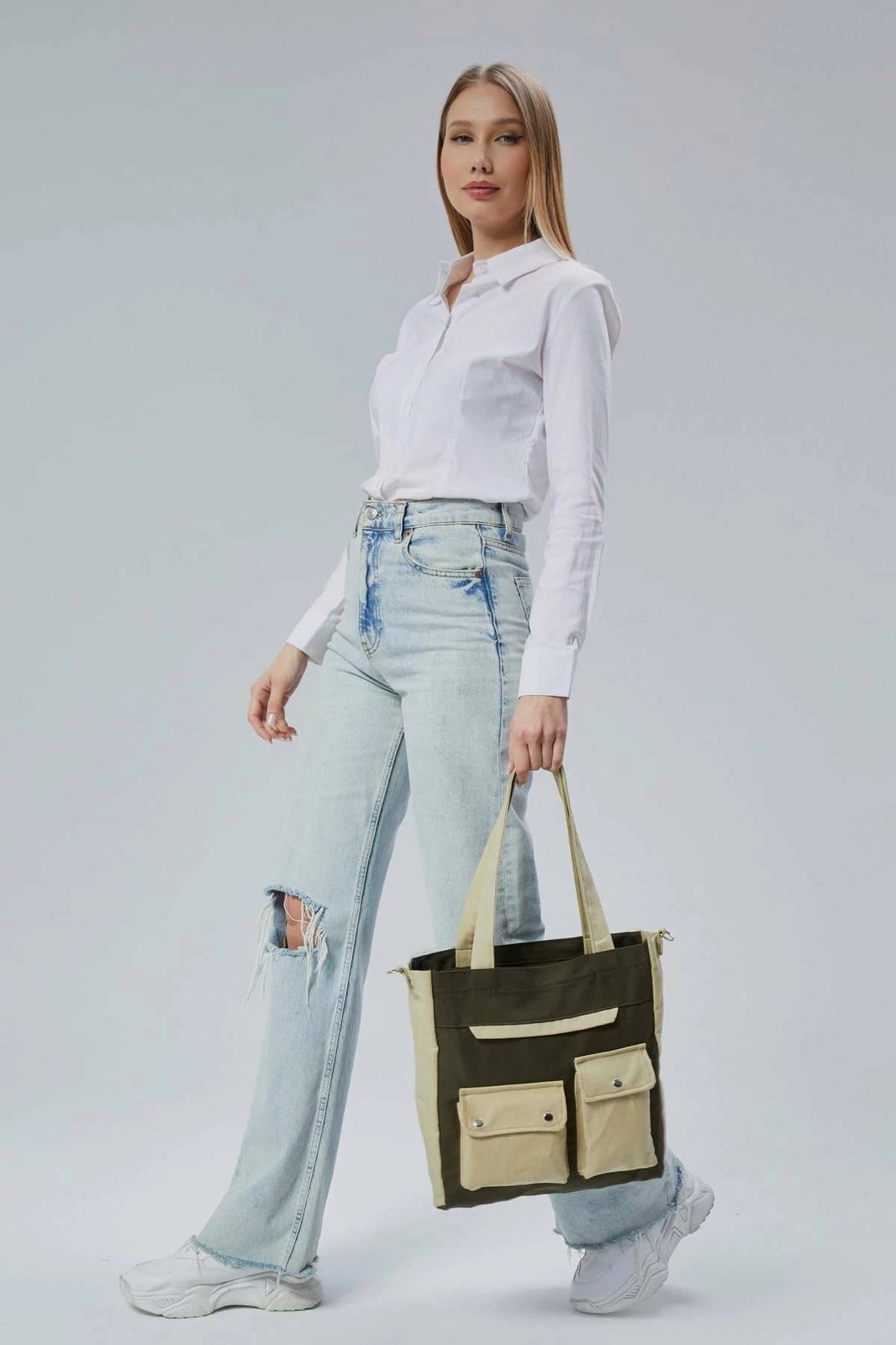 Tote bag Zoozie Bags, e gjelbër e errët, 2356