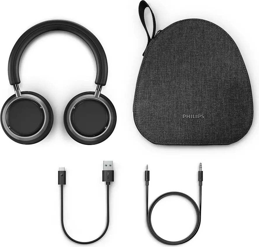Kufje Philips Fidelio L4/00, wireless, me anulim zhurme, të zeza