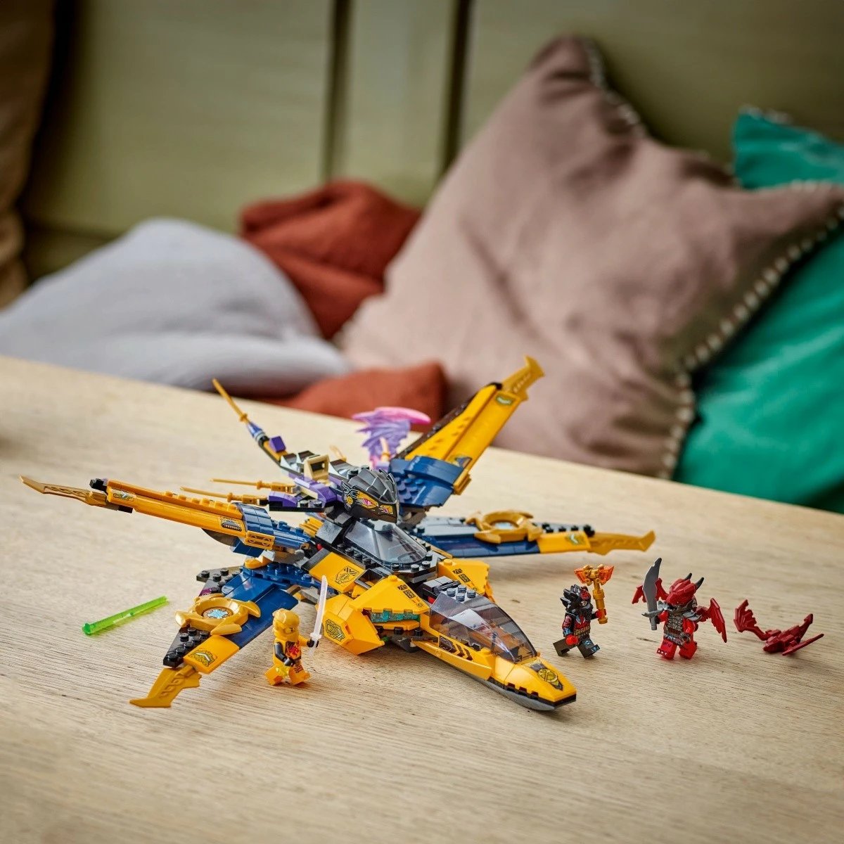 Set LEGO Ninjago 71833 Ras and Storm Superjet Arina, 510 pjesë