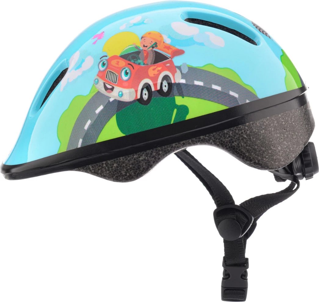 Helmetë biçiklete për fëmijë Meteor, e kuqe