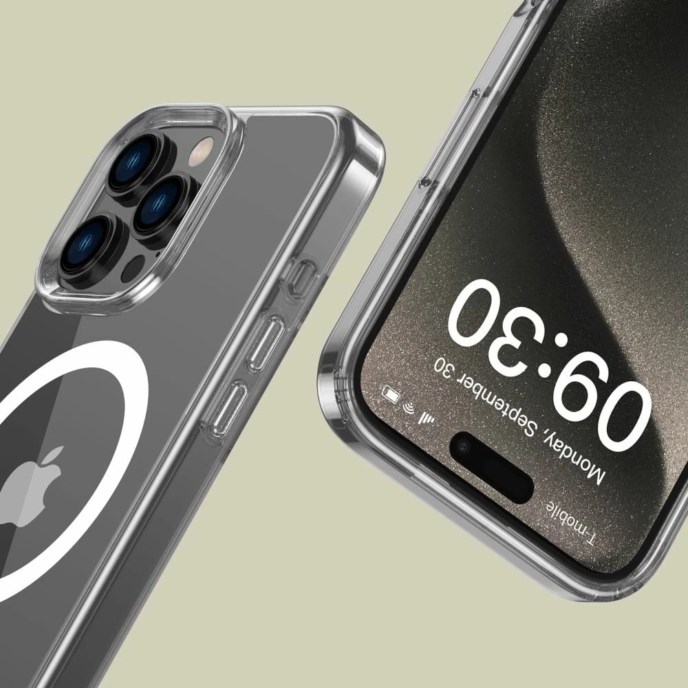 Mbështjellës Tech-Protect FlexAir Hybrid MagSafe për iPhone 16 Pro Max, Transparent