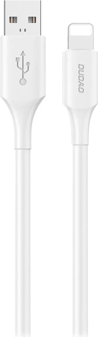 Kabëll karikimi dhe të dhënash Dudao L2sL USB-A në Lightning 1.2 m 6A USB 2.0, bardhë
