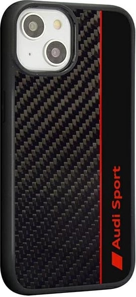 Mbështjellës Audi Carbon Fiber Stripe për iPhone 14 6.1", i zi