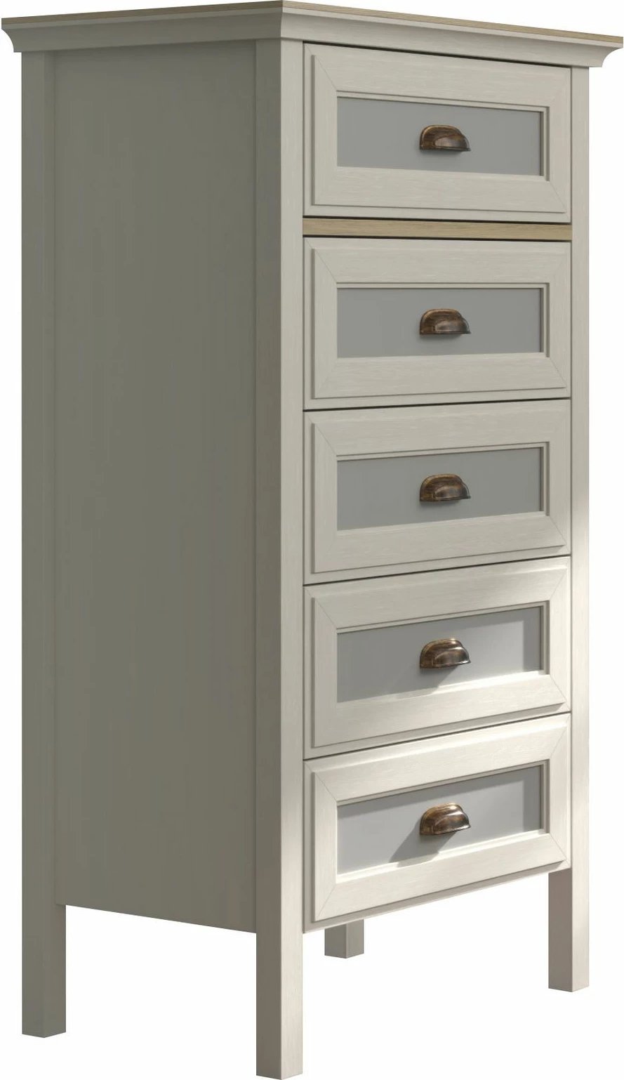 Komodë Skye Decor, FRN-21031, krem, lis, gri