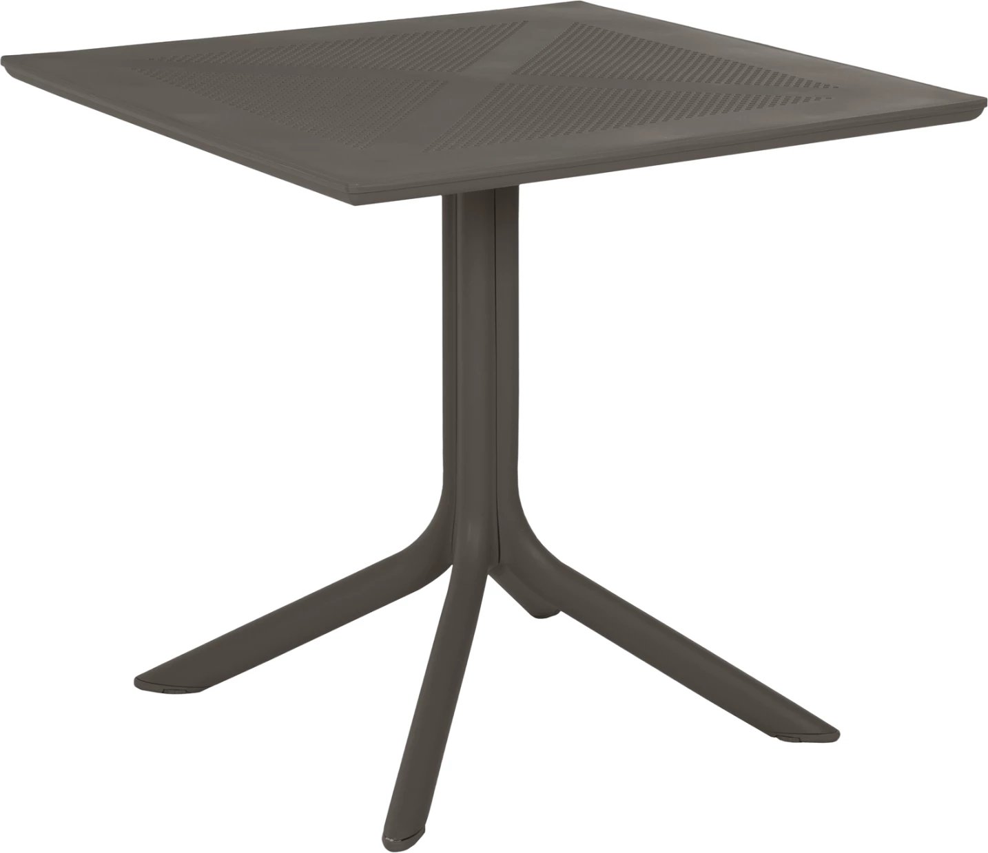 Tavolinë katrore për jashtë, polipropilen, ngjyrë ulli e errët, LUNAR FH5930.15, 80x80x75cm