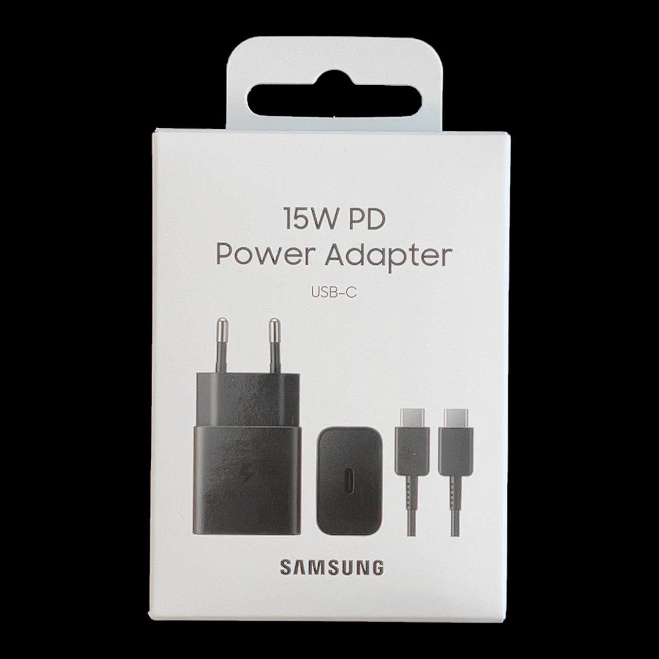 Karikues muri Samsung EP-T1510XBEGEU me kabllo USB-C, 15W, i zi