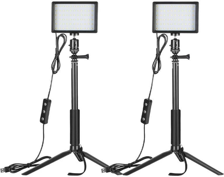 Set llampa LED Neewer ZC-10S me tripodë dhe filtra ngjyrash