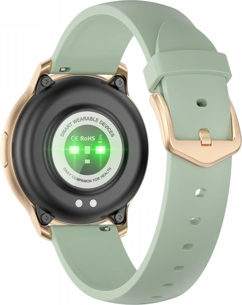 Smartwatch ORO-MED ACTIVE PRO1, 1.1", Bluetooth, IP68, i artë me rrip të gjelbër