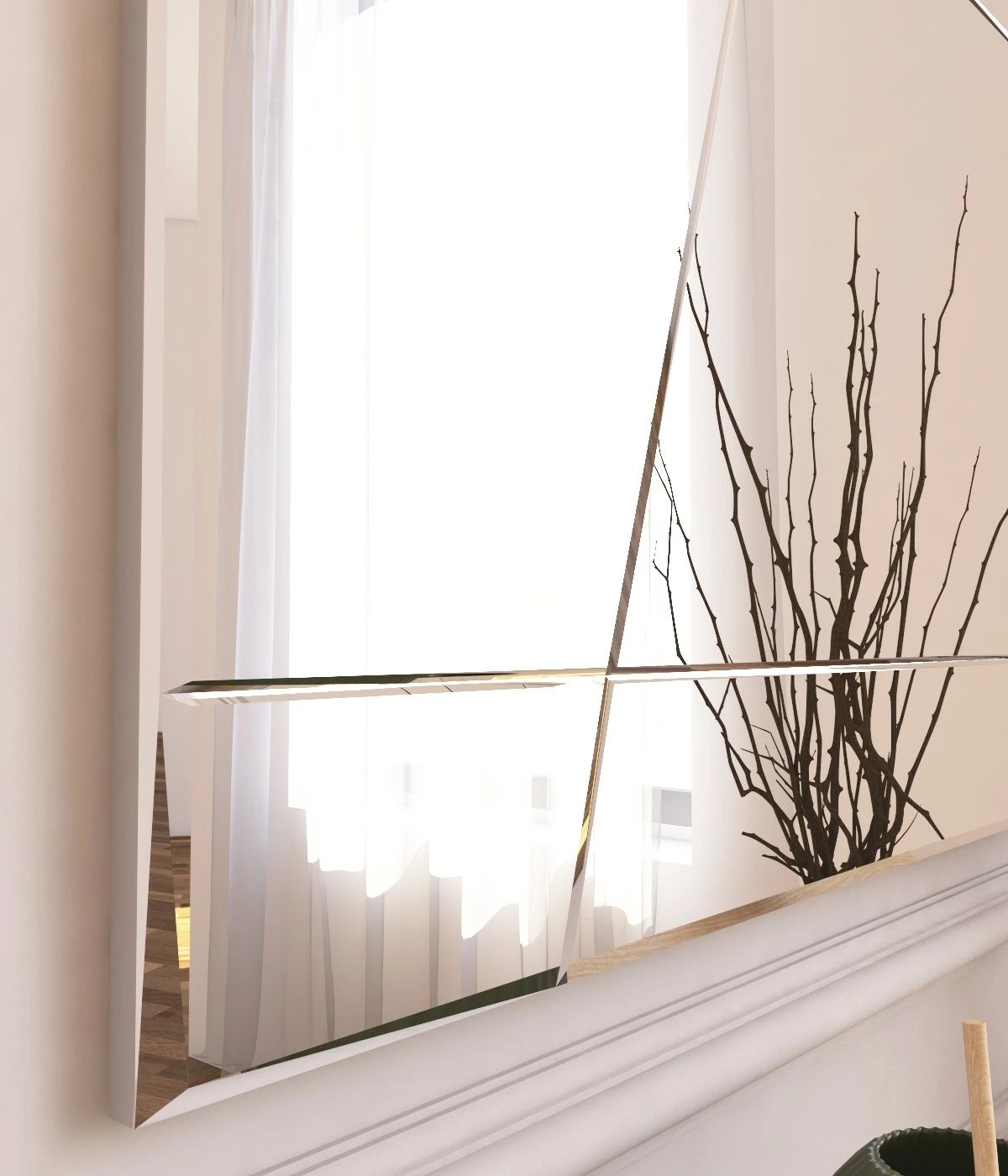 Pasqyrë Hanah Home, Akol, e bardhë