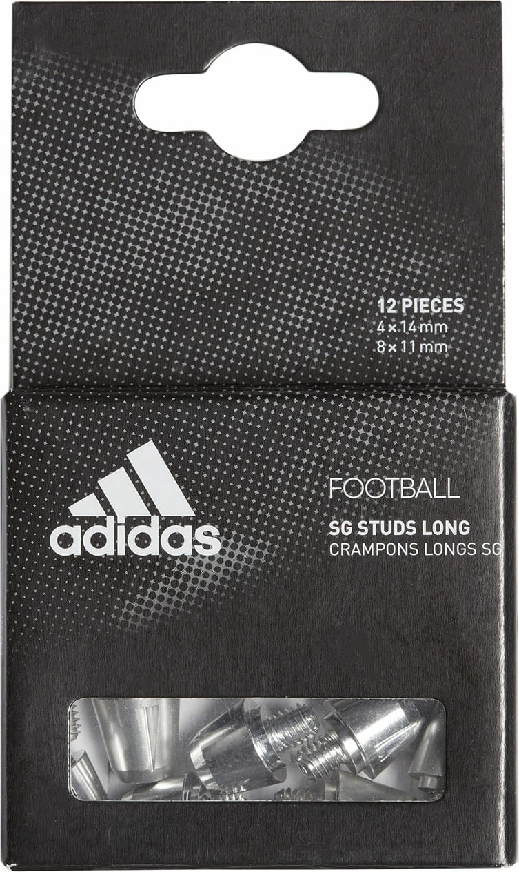 Gozhda për atlete futbolli adidas, të argjendta