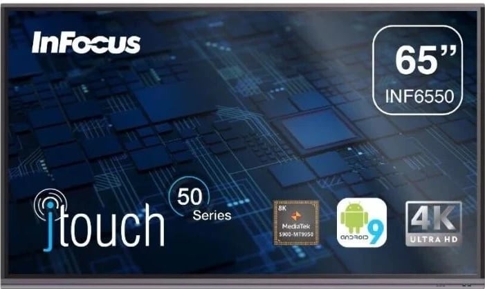 Ekran Infocus INF6550 4K 65", me ngjyrë argjendi