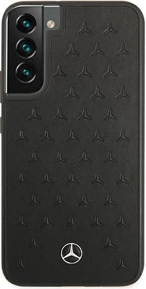 Mbështjellës Mercedes MEHCS22MPSQBK për Samsung Galaxy S22+, lëkurë, i zi