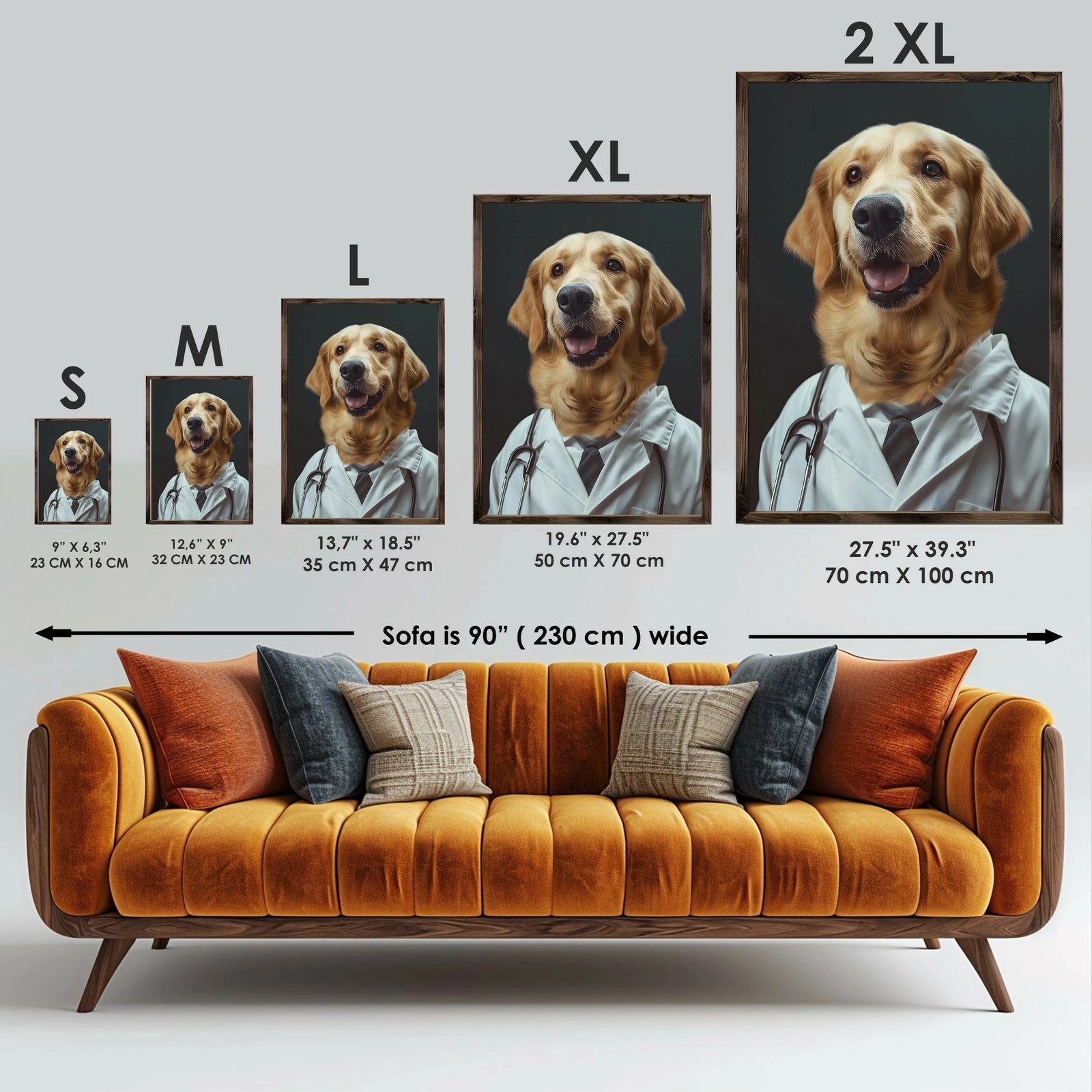 Pikturë dekorative me kornizë MDF, Wallity, GE037-L