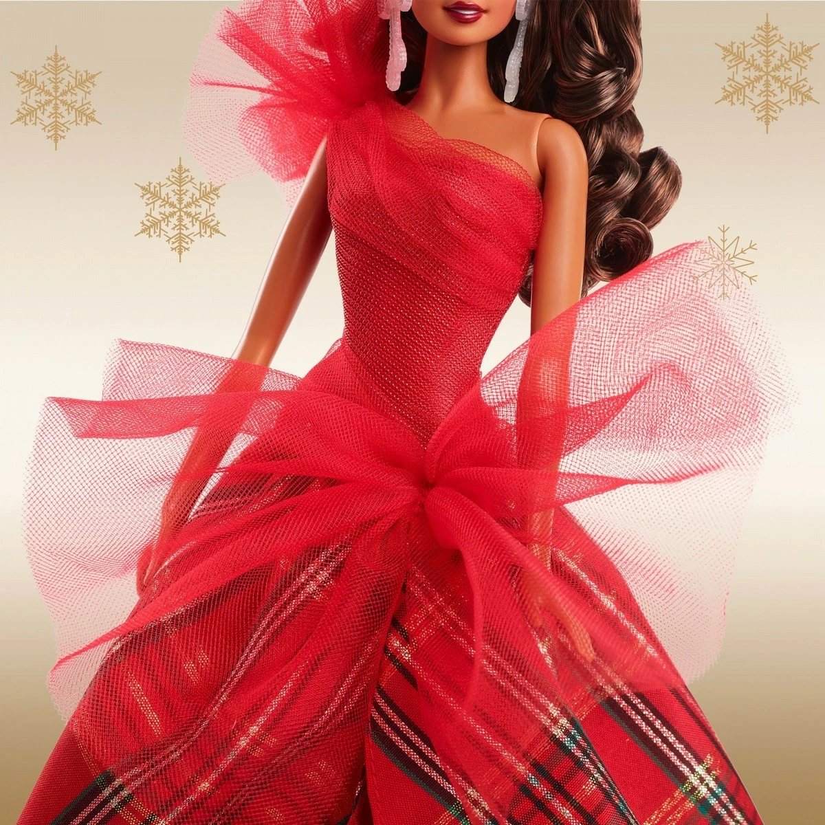 Kukull Barbie Mattel Holiday Brunette Doll, Barbie Signature, HRM67, e kuqe, koleksion Kukull Barbie Mattel Holiday Brunette Doll, Barbie Signature, HRM67, e kuqe, koleksion