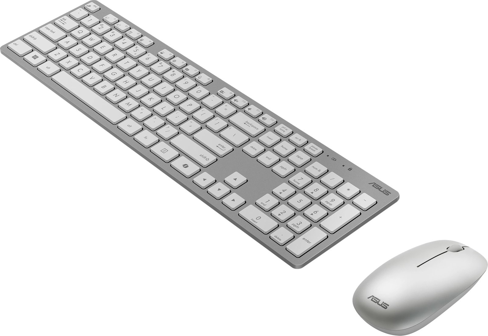 Set tastierë-maus ASUS W5000, wireless, full-size, bardhë