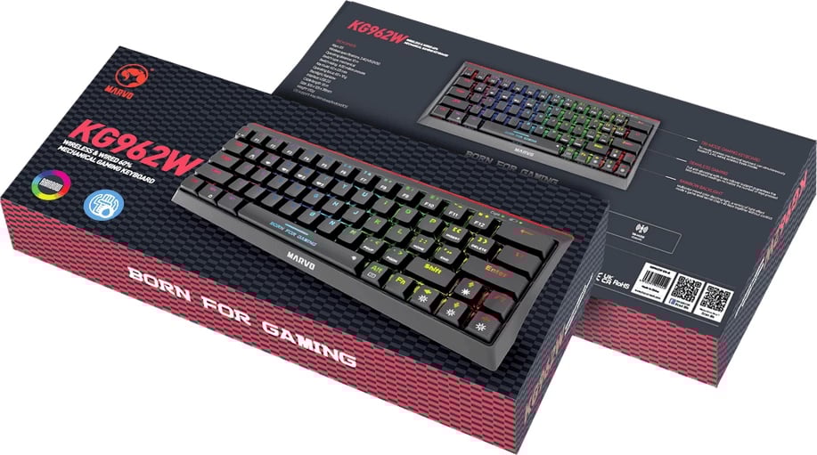 Tastierë MARVO KG962W EN-R