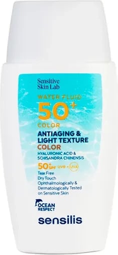 Krem për fytyrë me SPF Sensilis Water Fluid SPF50+ unisex me ngjyrë 40ml