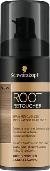 Sprej për rrënjë flokësh Schwarzkopf Root Retoucher unisex bionde e errët 120ml