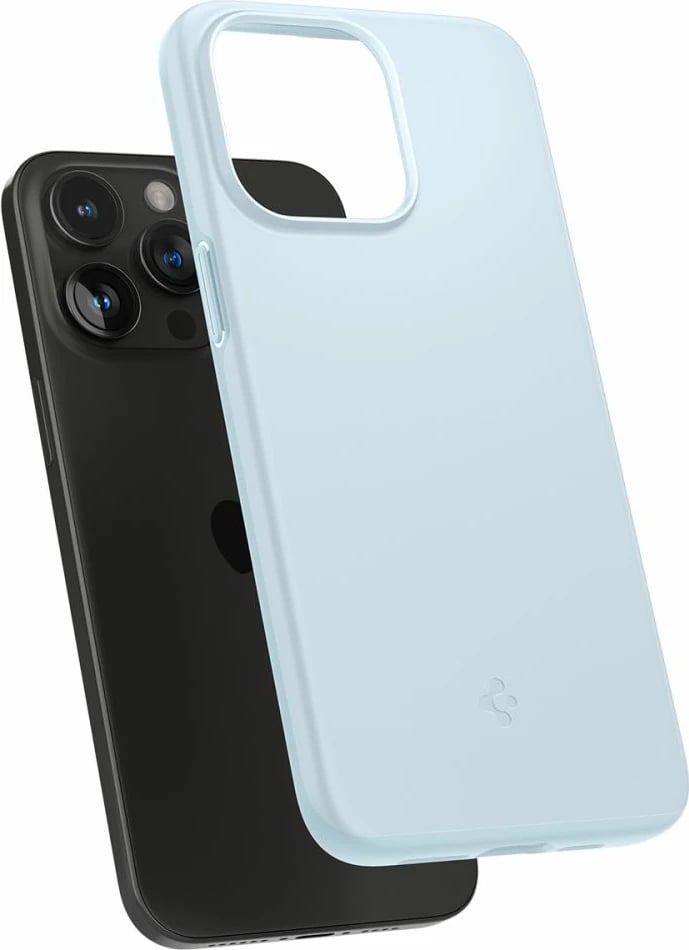 Mbështjellës Spigen Thin Fit për iPhone 15 Pro Max, kaltër e çelët