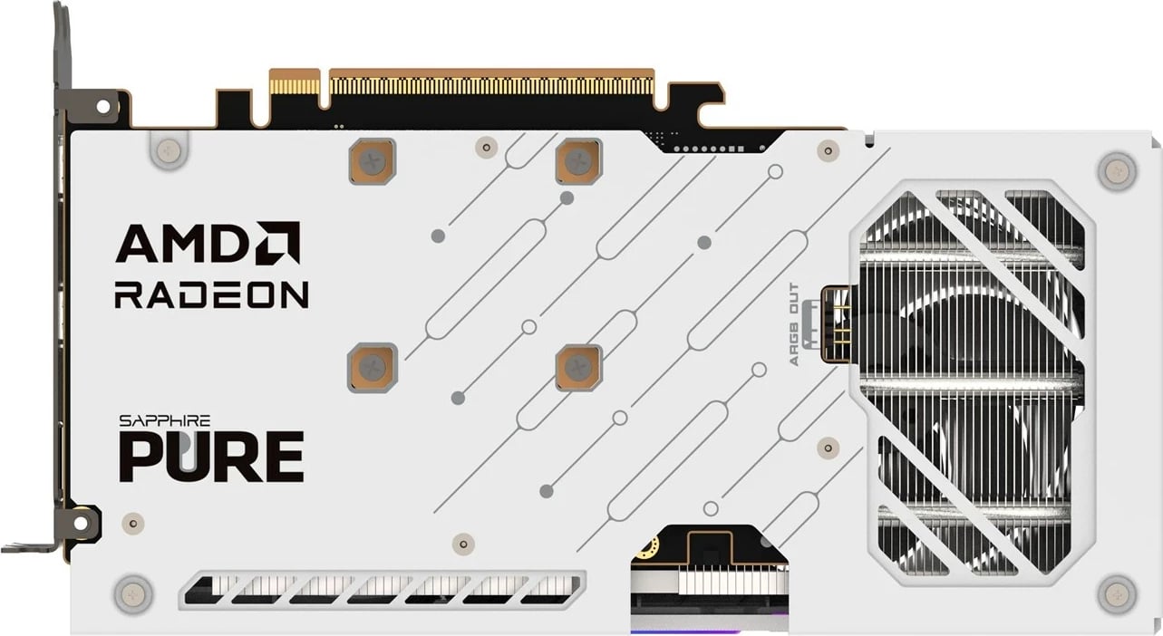 Kartë grafike Sapphire PURE RX 9060 XT GAMING OC, 16 GB, e bardhë