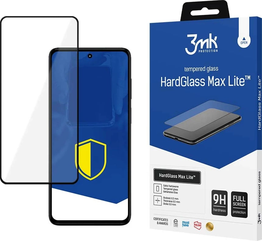Xham mbrojtës 3mk HardGlass Max Lite për Motorola Moto G82 5G, i zi