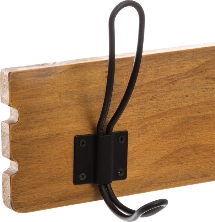 Varëse palltosh Jenerby, dru pishe natyral, ngjyrë natyrale/zezë, 63.6x9.5x14cm