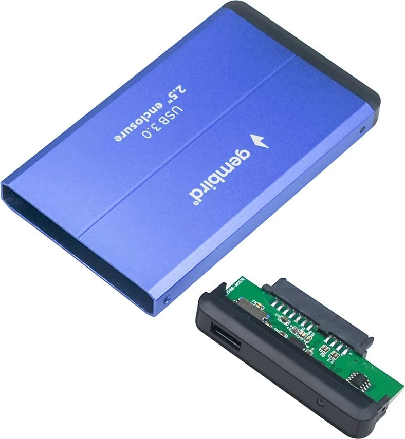 Kuti për disk HDD, Gembird EE2-U3S-2-B, 2.5" , e kaltër 