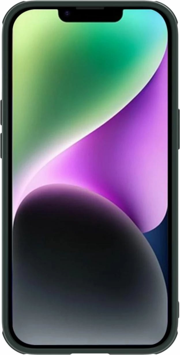 Mbështjellës Nillkin Textured S Case për iPhone 14 Plus, me kapak kamere, i gjelbër