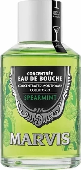 Shpëlarës goje Marvis Spearmint Concentrated Mouthwash Collutorio 120ml