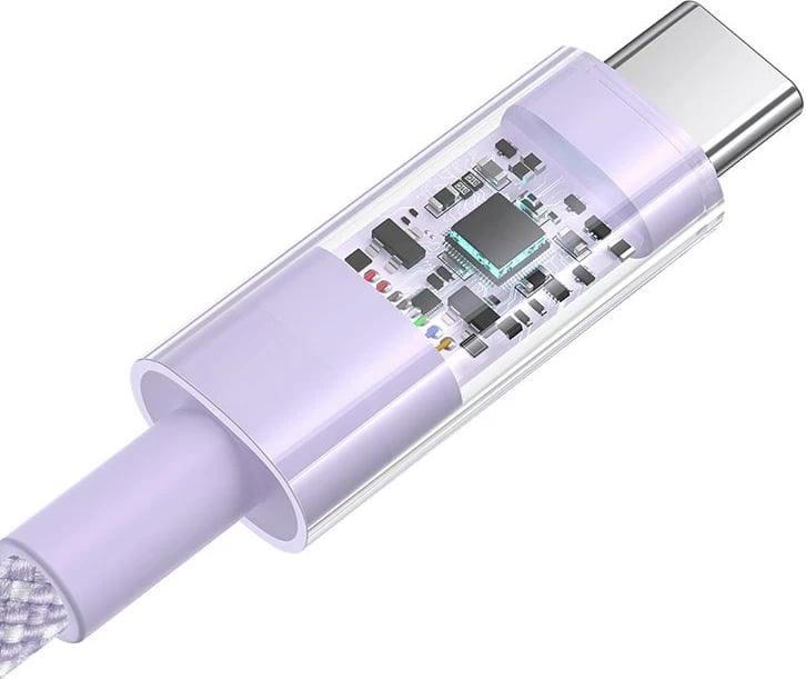 Kabllo Baseus Gem USB A në USB C, 1 m, 100 W, Lejla