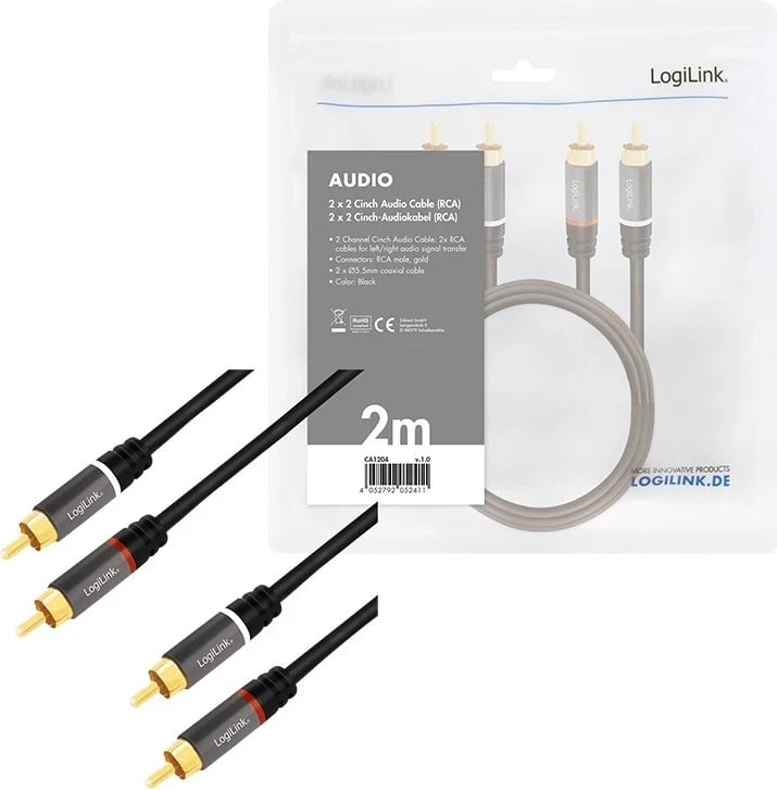 Kabllo Logilink RCA 2.0m, me këshilla të aritë