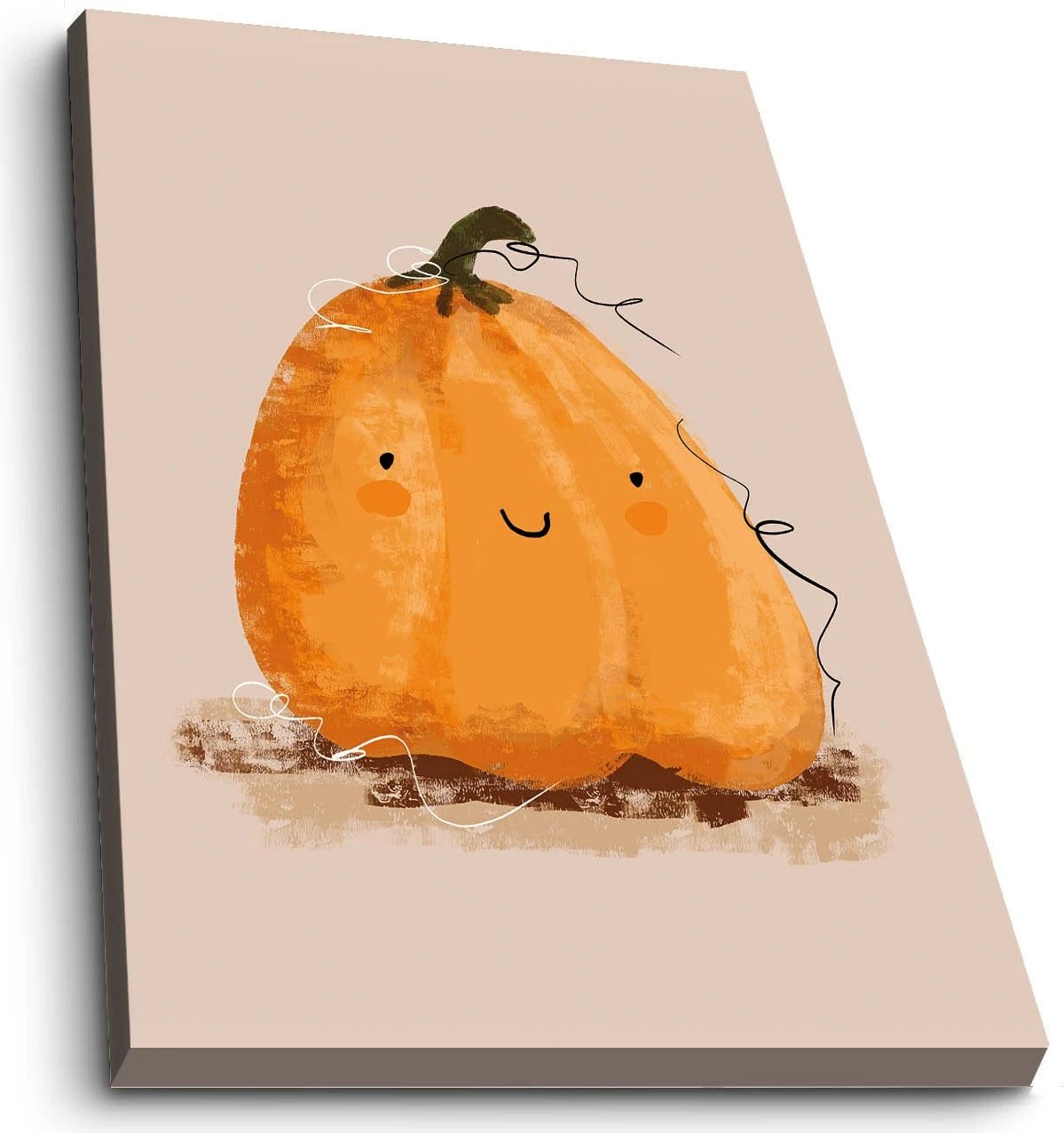 Pikturë dekorative në kanavacë, Wallity, portokalli dhe pluhur, 28x38cm