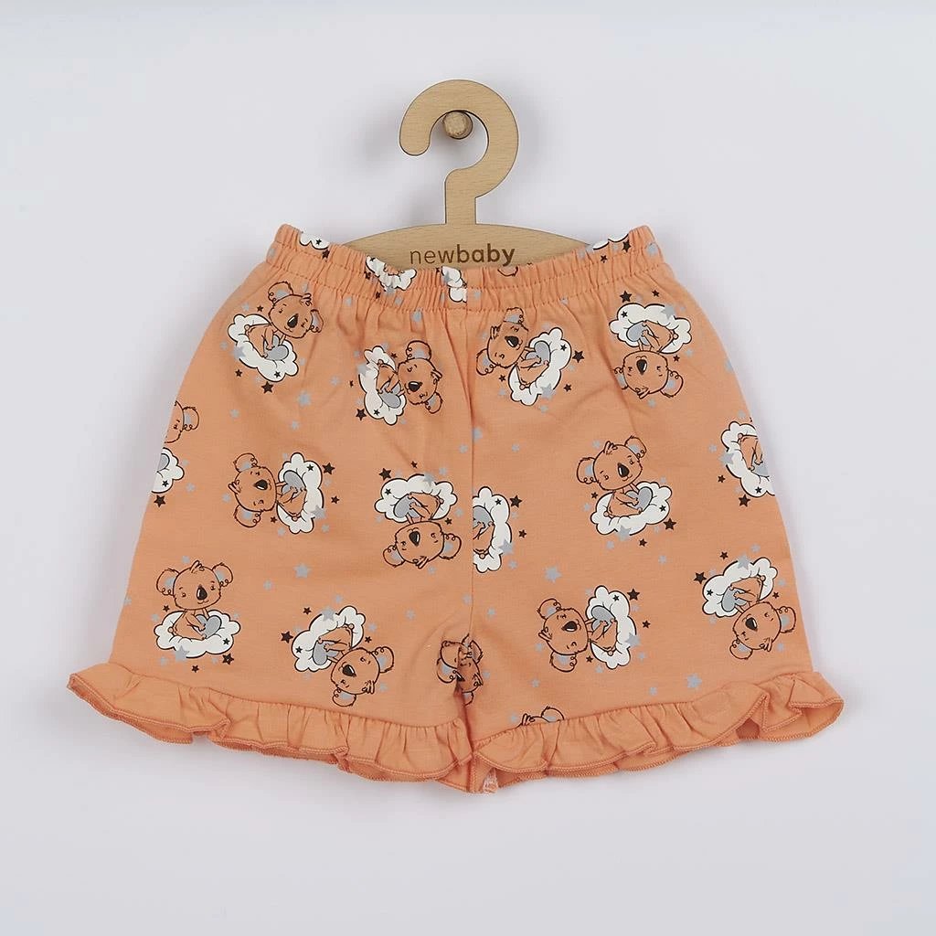 pizhama verore vajzash, New Baby Dream, madhësia 74 (6–9m), 100% pambuk, 2-copëshe, ngjyrë somon