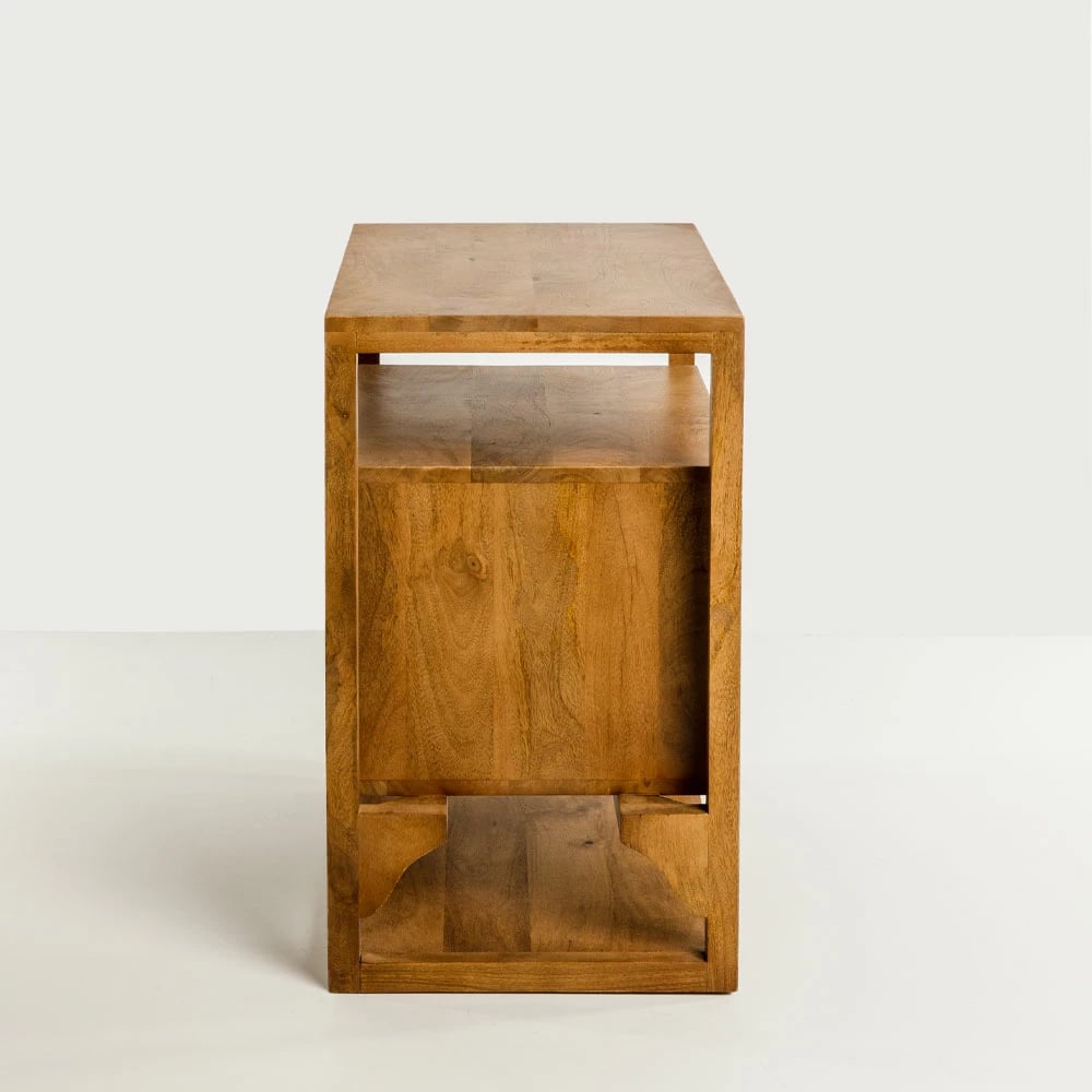 Komodinë ELIS me 3 sirtarë, ngjyrë natyrale, 65x38x65cm