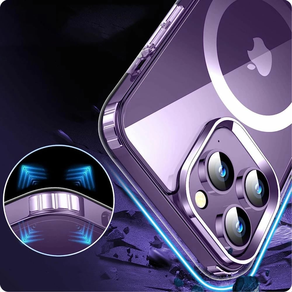 Mbështjellës Tech-Protect FlexAir Hybrid MagSafe për Samsung Galaxy S24 Ultra, Transparent