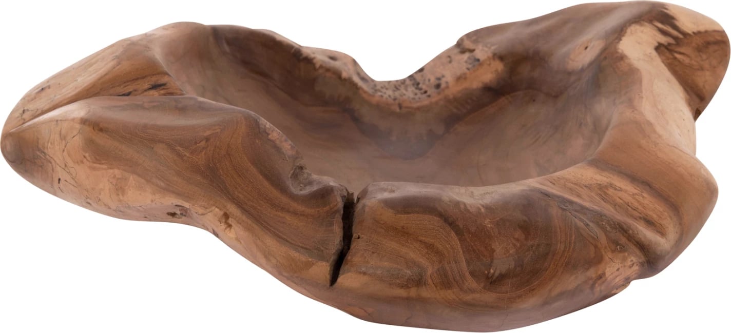 Enë dekorative tavoline, dru tik, ngjyrë natyrale, NOKI FH18297, 60x46x15cm Enë dekorative tavoline, dru tik, ngjyrë natyrale, NOKI FH18297, 60x46x15cm