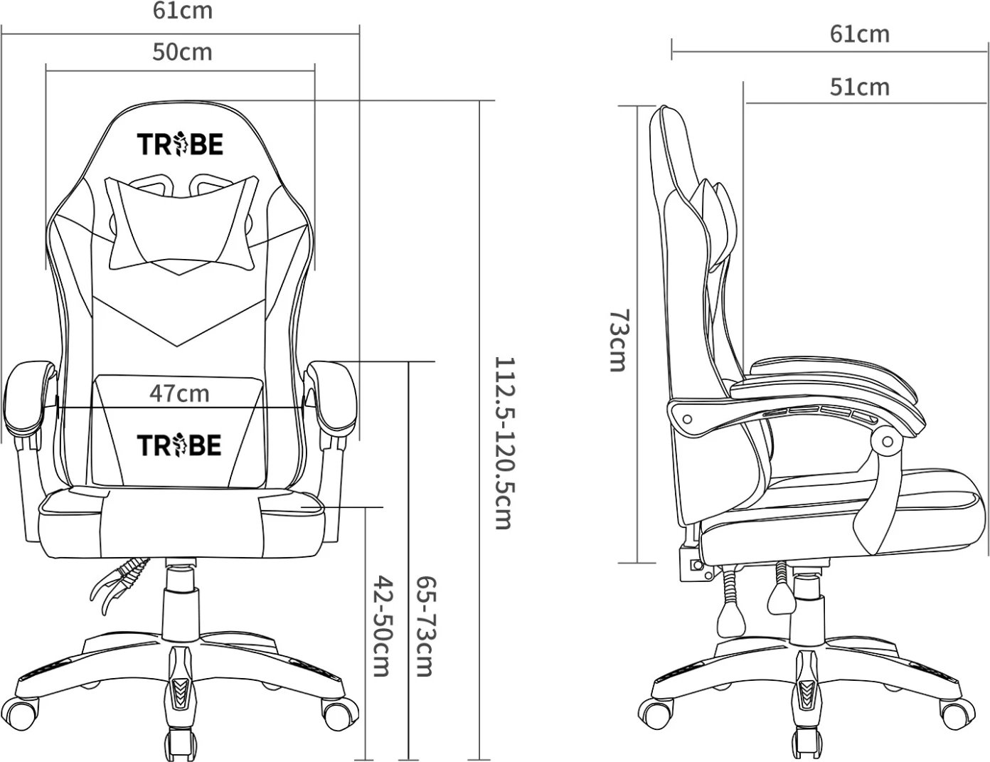 TRIBE Gaming Chair - Viserion 2.0