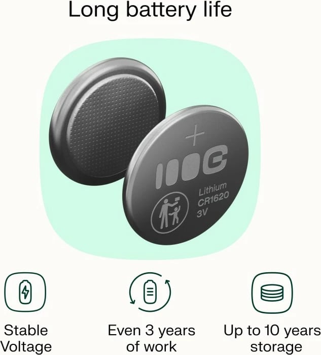 Bateri monedhë, Green Cell, CR1620, 70 mAh 3V litium, set 5 copë