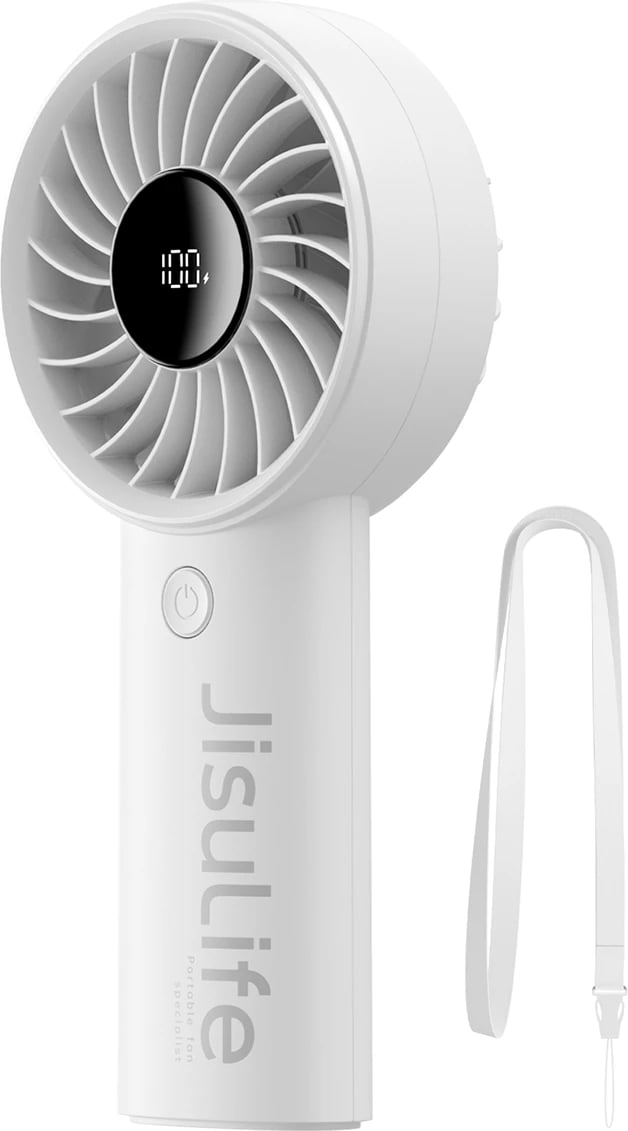 Ventilator dore Jisulife Life4, 5000mAh, USB-C, Gri