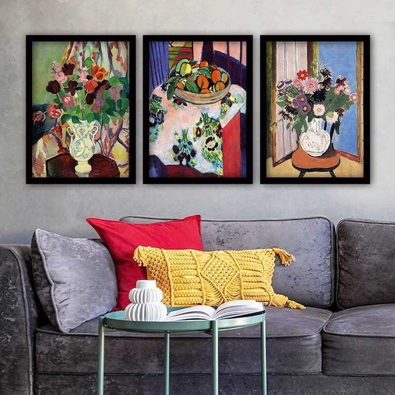 Pikturë dekorative me kornizë (3 copë), Wallity, 3SC_UN0332494_3545