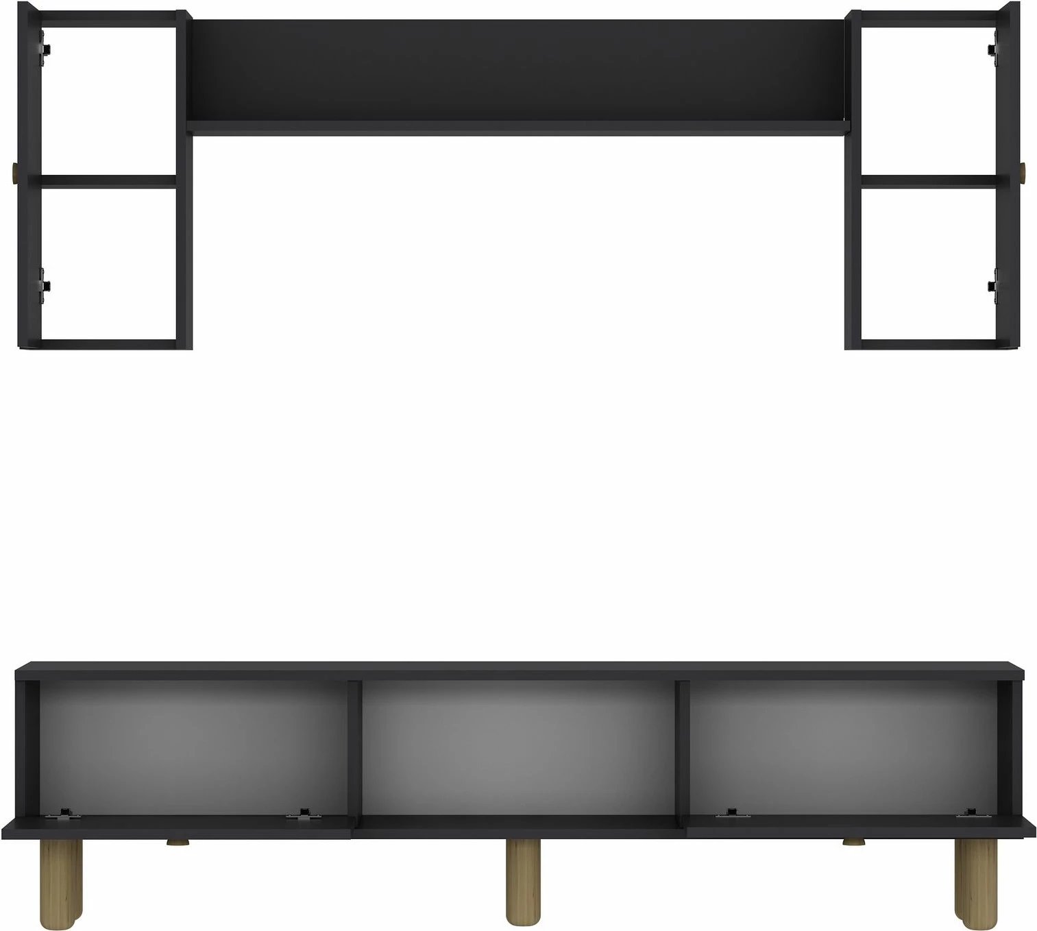 Njësi TV Dario Bohem, ngjyrë antracit, Skye Decor