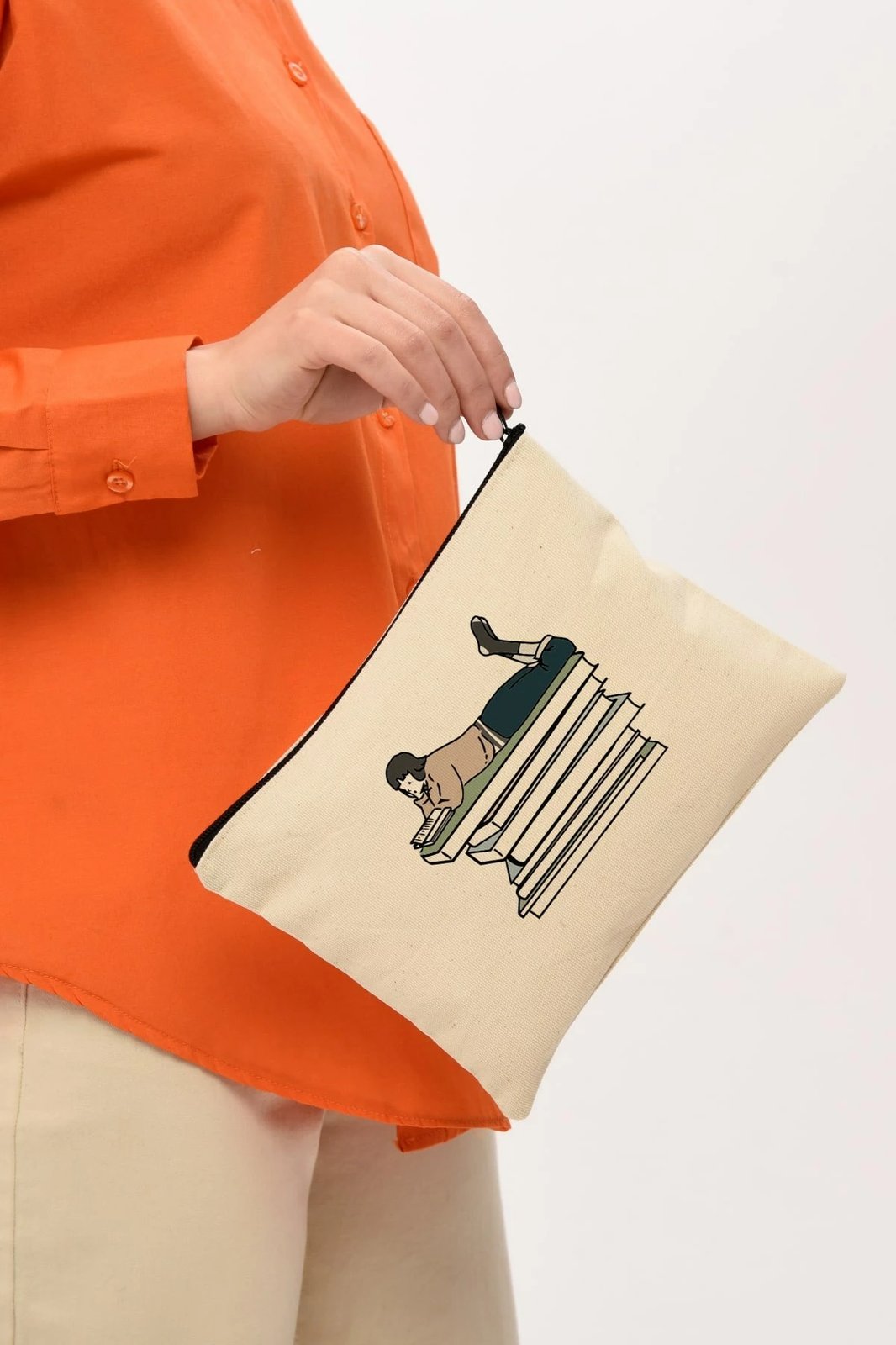 Çantë grimi Zoozie Bags, krem, 25x18cm, 0704