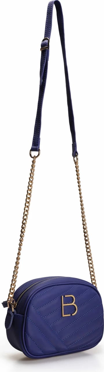 Çantë crossbody, ngjyrë sax blue, Lucky Bees, 1298